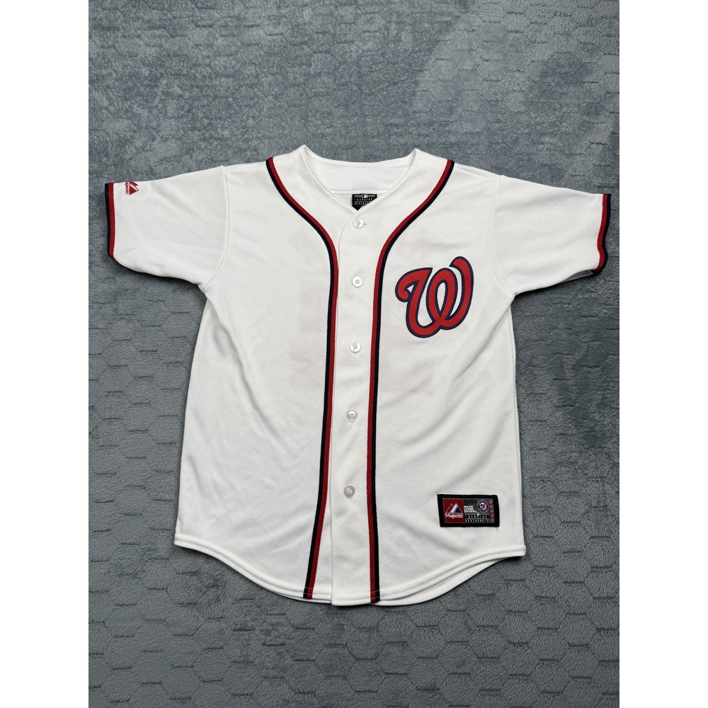 Washington Nationals Jersey Kids Medium White MLB Baseball Bryce Harper 34 Shirt
